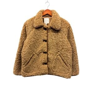 Avec Les Filles Faux Shearling Teddy Jacket